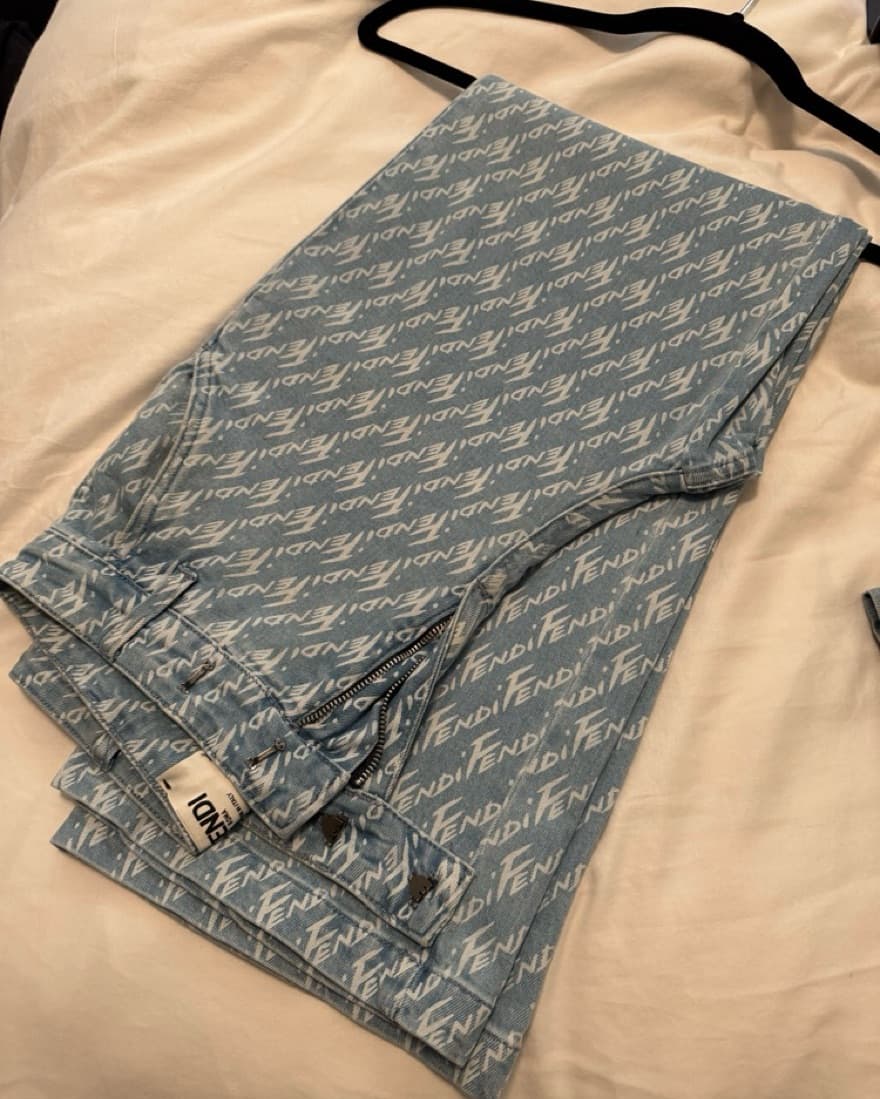 Fendi Bootleg Monogram Jeans  - Image 1