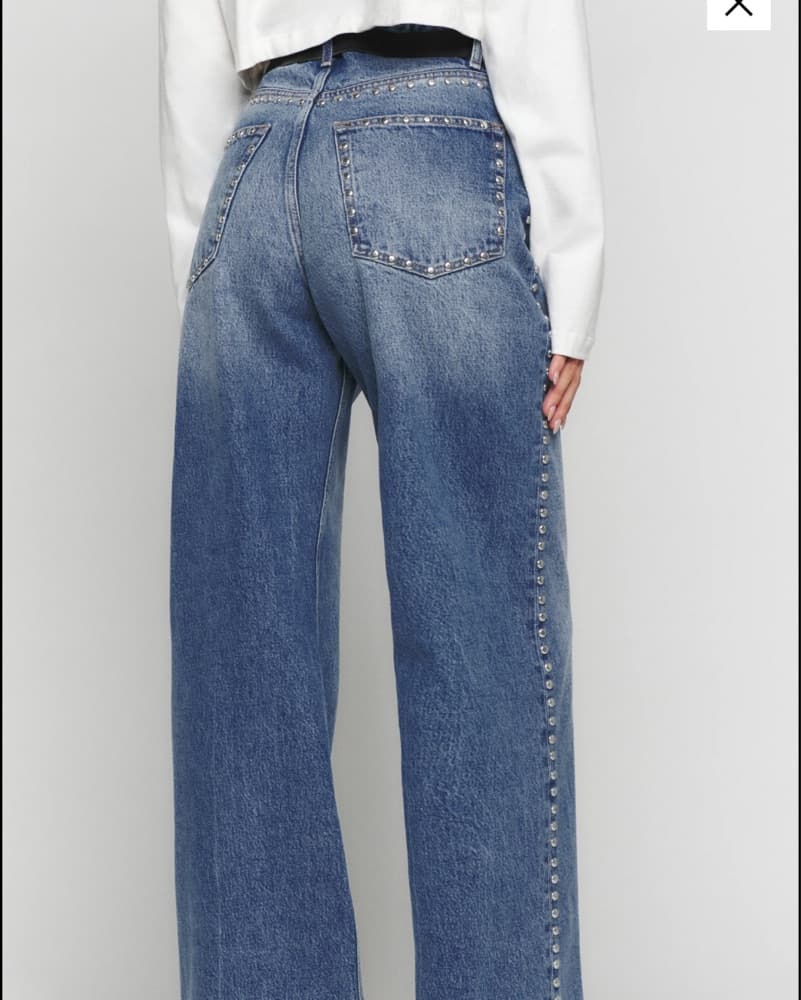 Cary High Rise Studded Jeans - Image 2