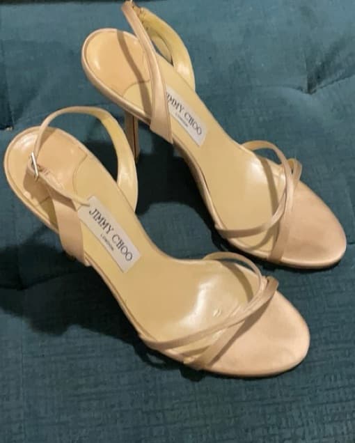 Jimmy Choo Nude Sandals | 38 - Image 2