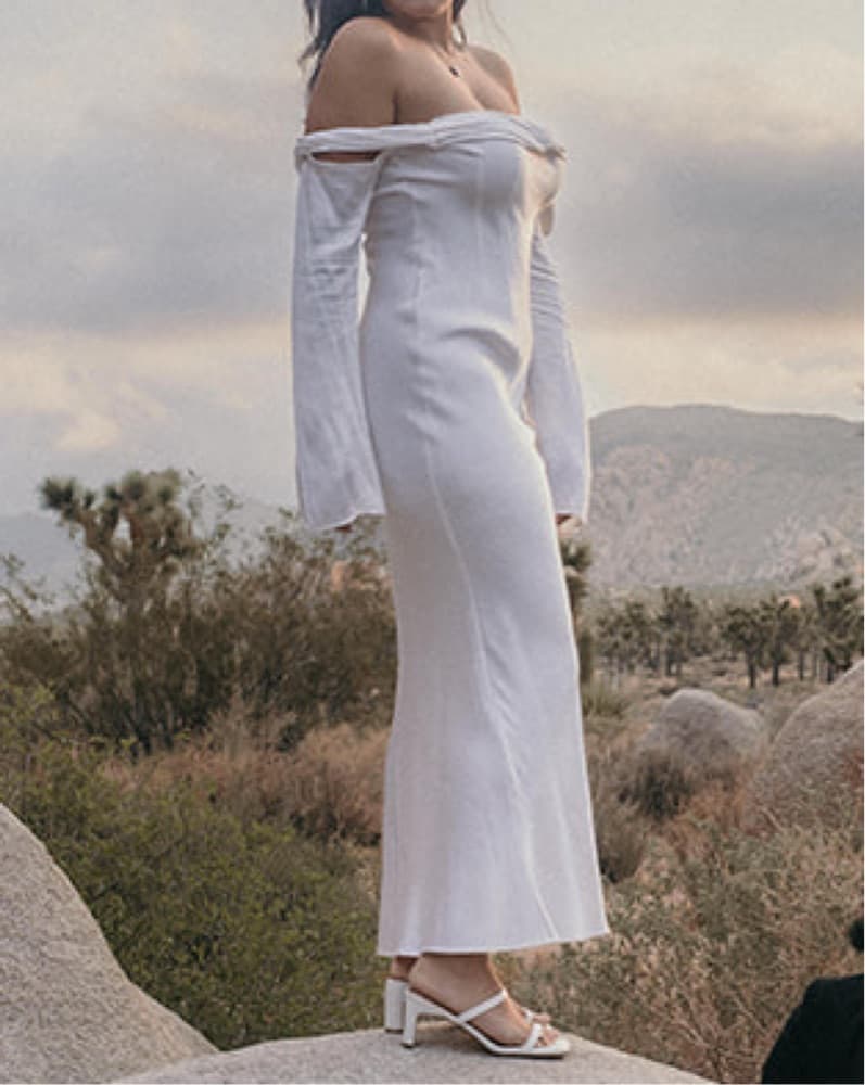 Meshki Giselle Long Off Shoulder Dress  - Image 5