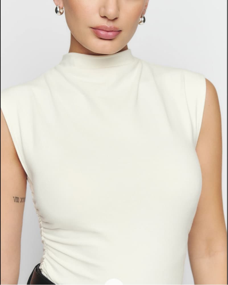 Sleeveless Mock Neck Top - Image 1