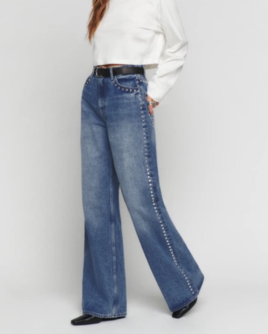 Reformation Cary Slouchy Wide Leg Jeans - Image 1