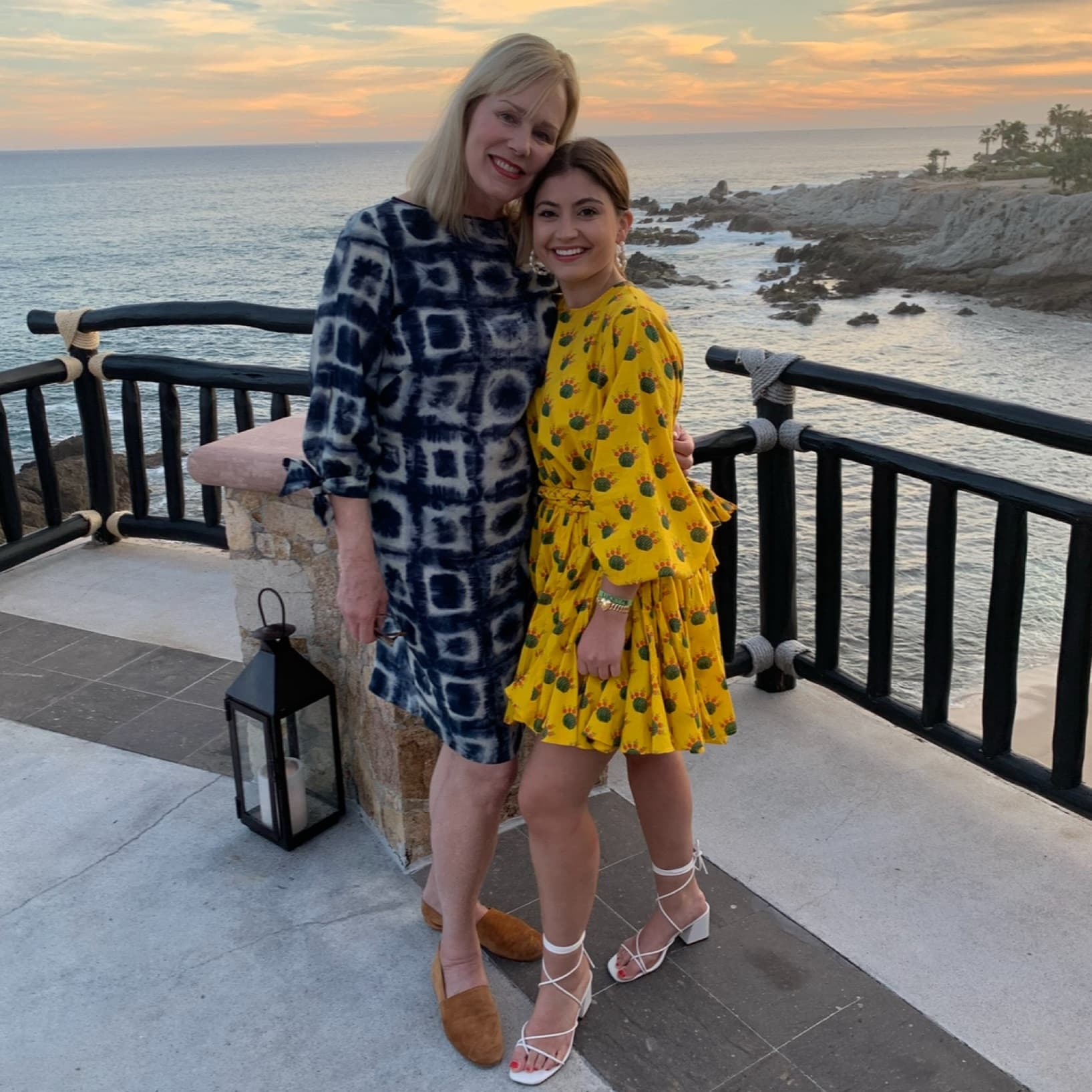 Rhode Yellow Cactus Print Dress - Image 2