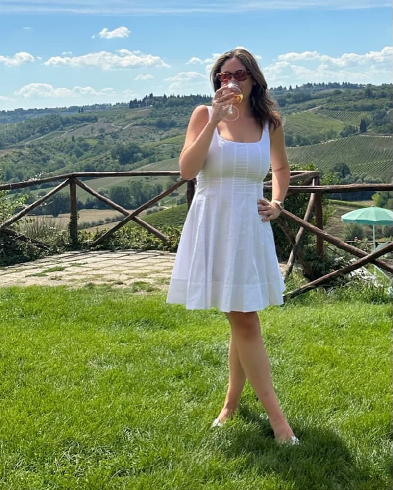 Staud white Wells Mini Dress - Image 1