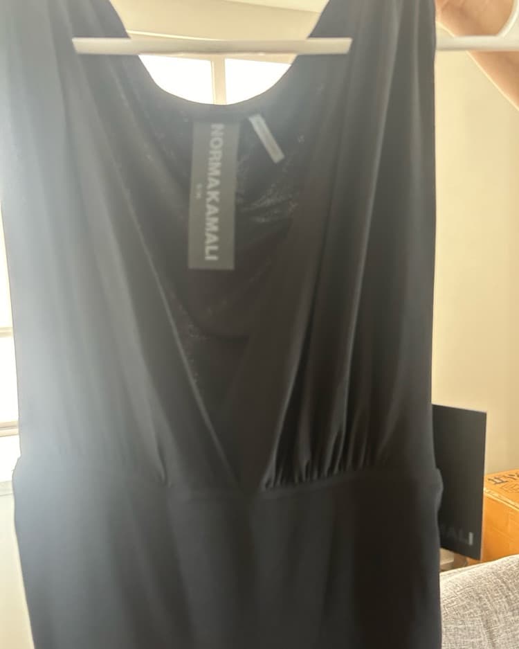 Norma Kamali Ruched V Neck Jumpsuit  - Image 6