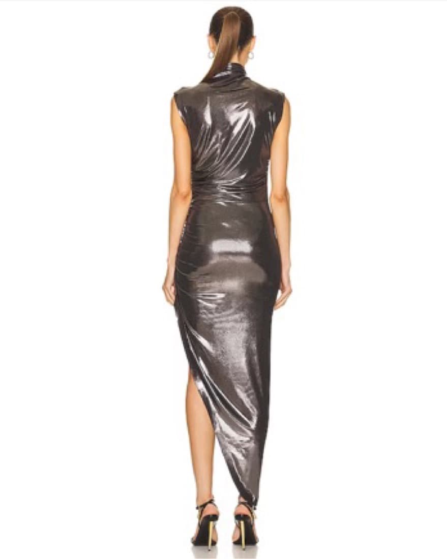 Norma Kamali Sleevless Side Drape Gown - Image 2