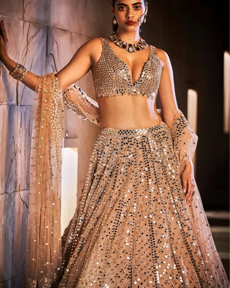 Seema Gujral Mirror lehenga - Image 2