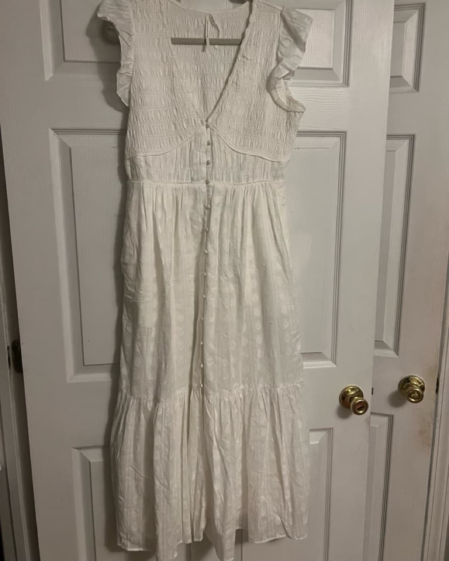 Anthropologie Peregrine White Dress - Image 2