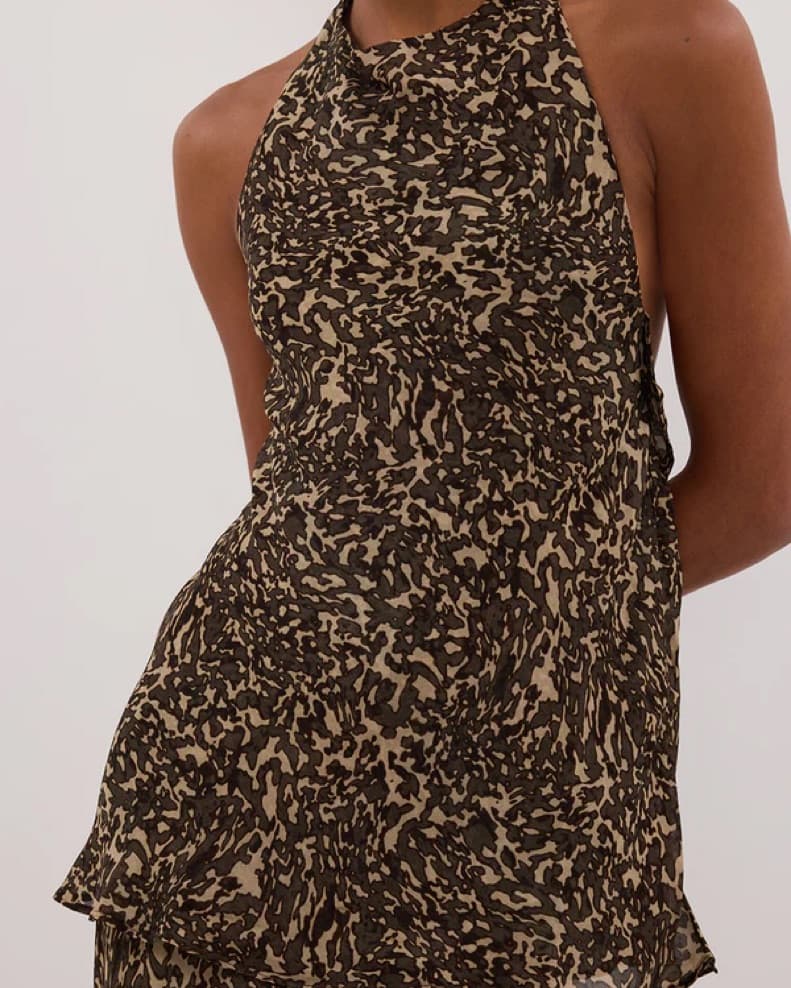 Dissh Marvilla Choc Halter Top Skirt Set - Image 2