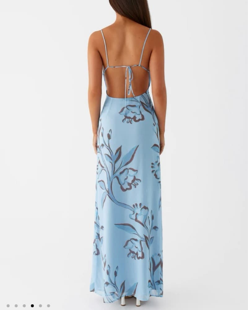 Blue Floral Peppermayo dress - Image 2