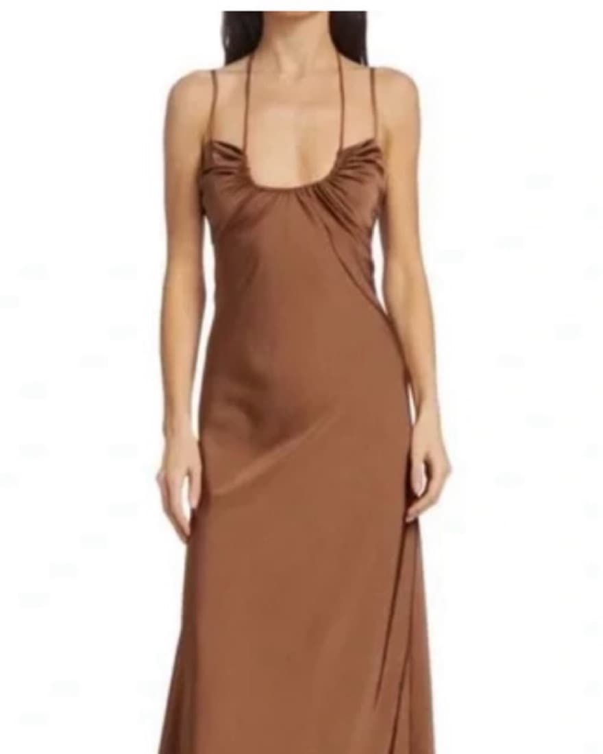 ALC Chic Openback Midi Dress - Image 1