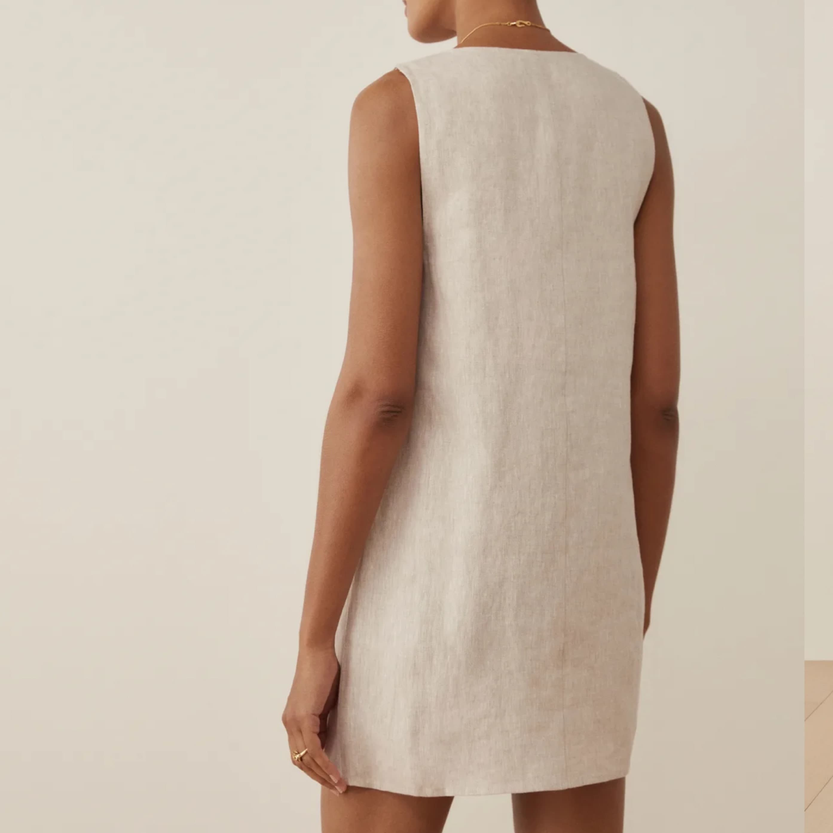 Reformation Danna Linen Midi Dress - Image 4