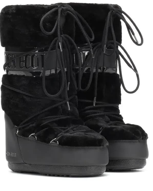 Moon Boot Icon Faux Fur black - Image 3