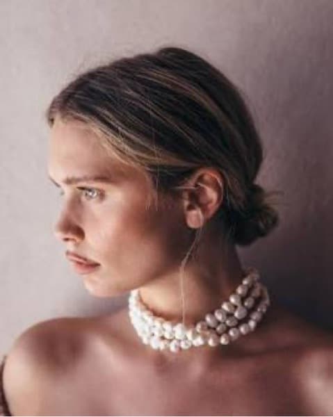 Cult Gaia Pearl Choker - Image 1