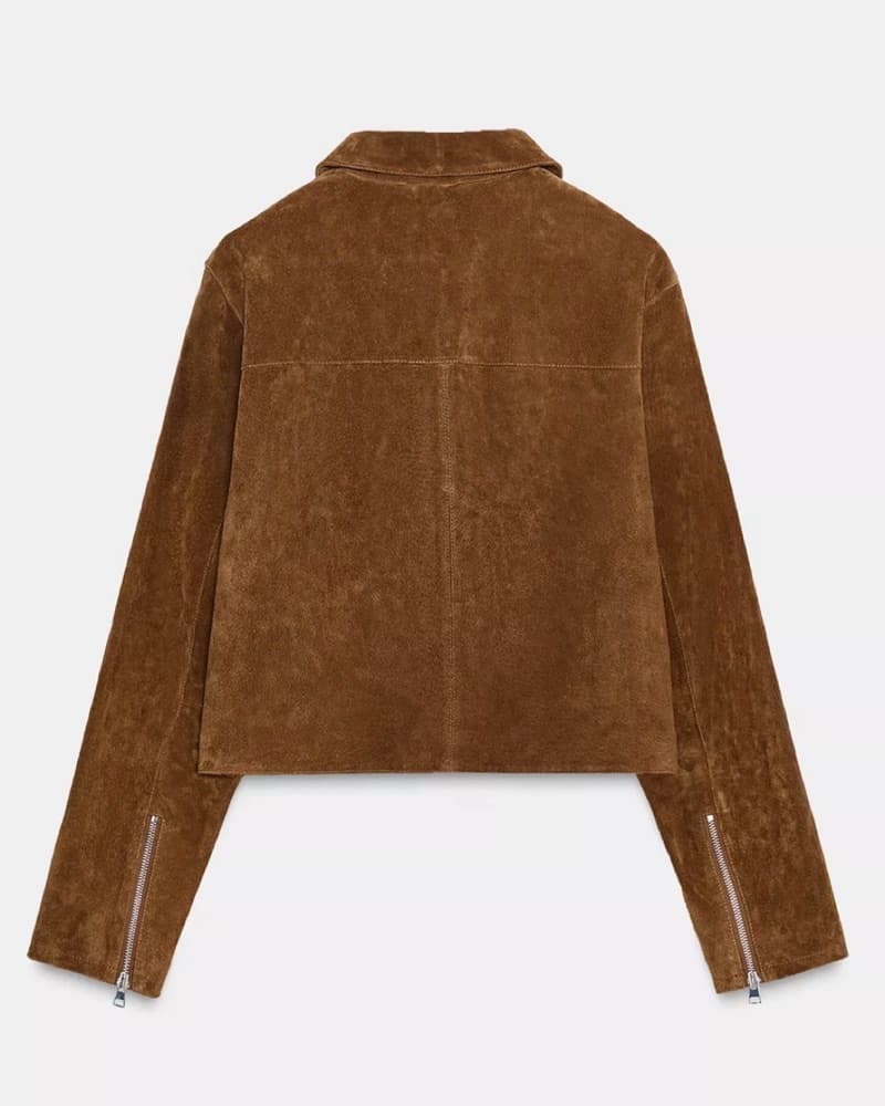 Zara Suede Zip Jacket - Image 3