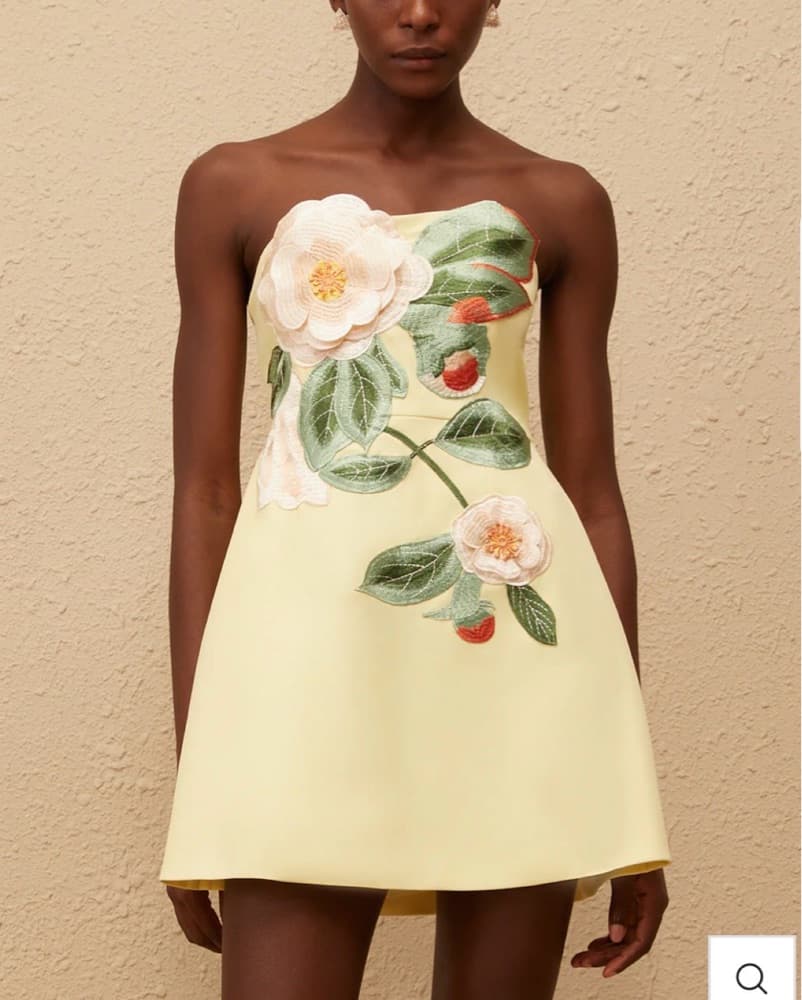 Miss Rosier Yellow Dress - Image 2