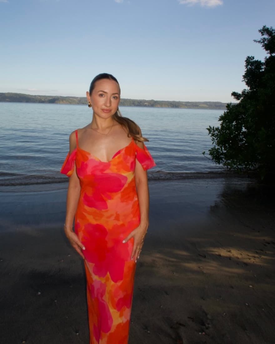 Floral Sheer Maxi Dress - Image 4