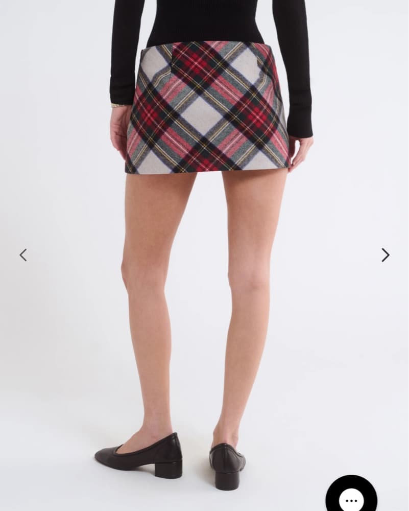 Plaid Mini Skirt - Image 3