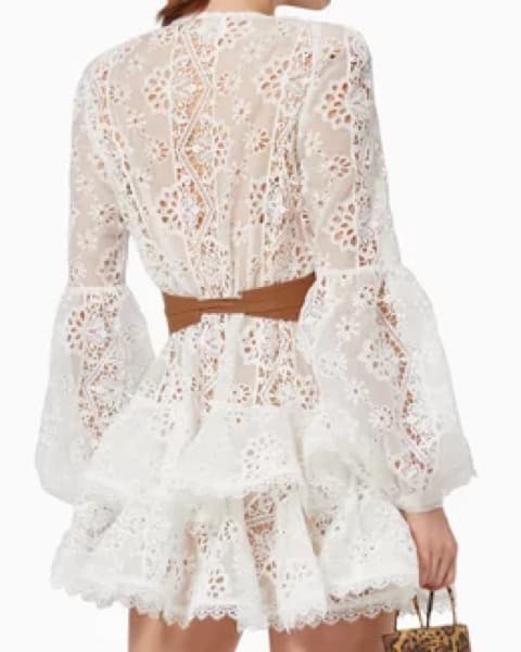 Bronx And Banco White Lace Dress - Image 2