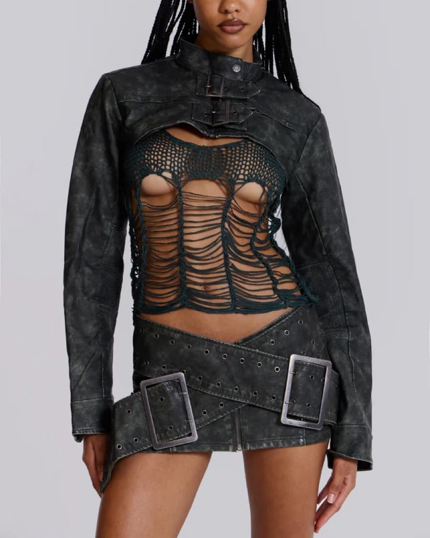Jaded London Assassin Micro Skirt - Image 1