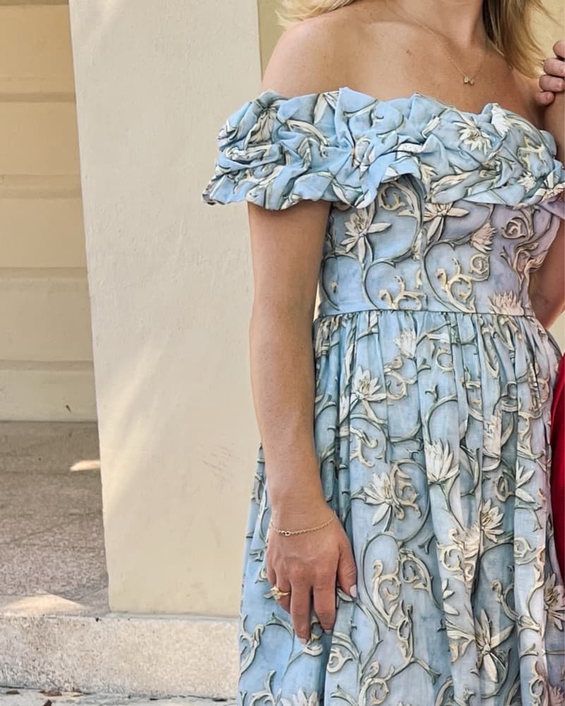 Agua Bendita Linen Gown  - Image 3