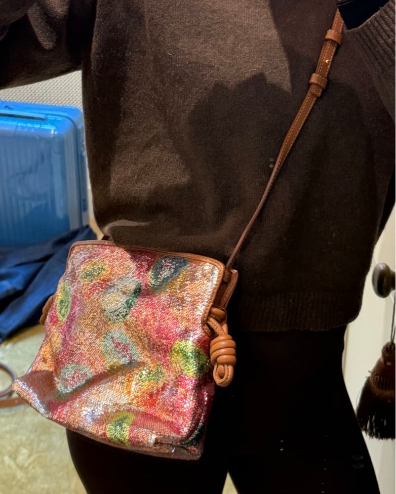 Vibrant Sequin and Beaded Crossbody Bag - Image 4