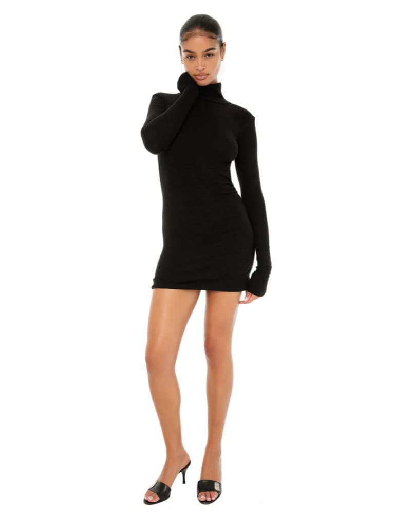 Open Back Turtleneck Dress  - Image 2