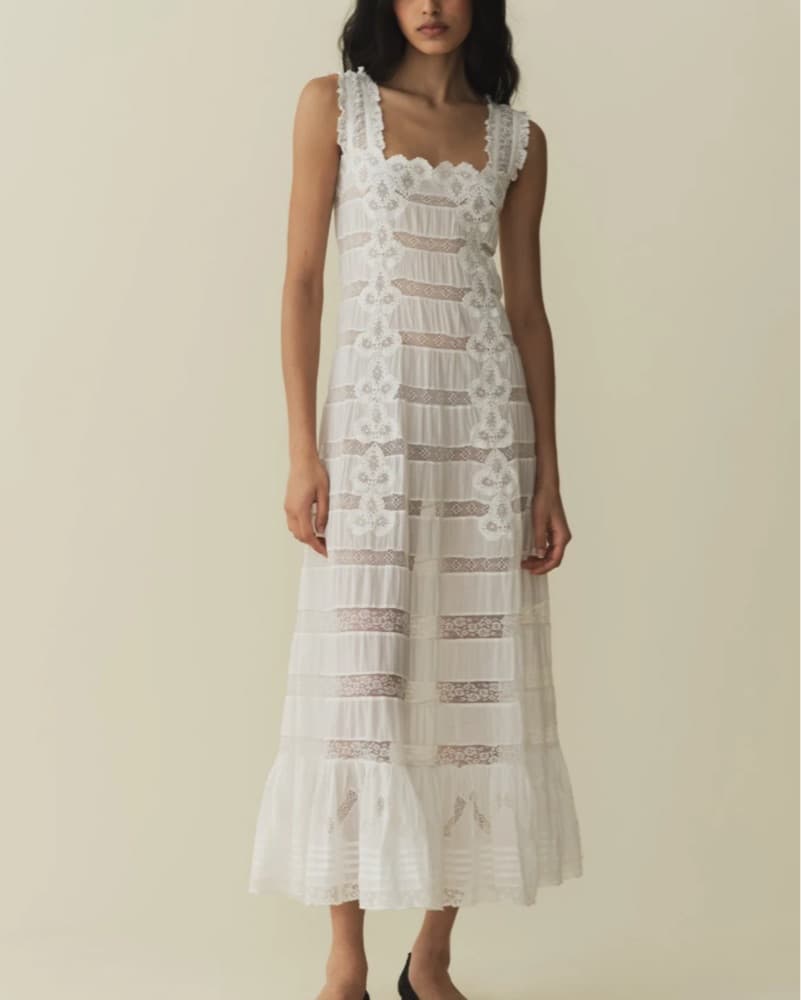 Doen Angeletta White Lace Dress  - Image 2