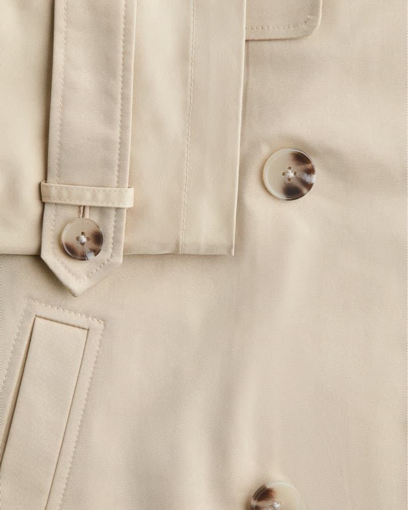 Short Beige Trench - Image 2