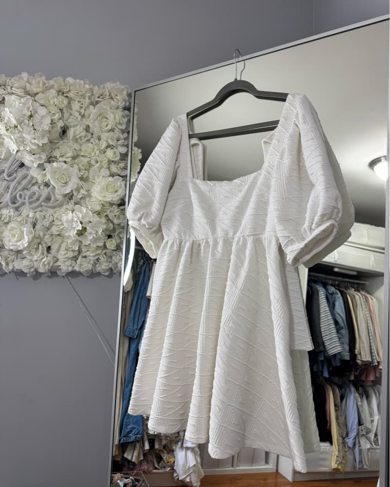 Free People Puff Sleeve Mini Dress - Image 1