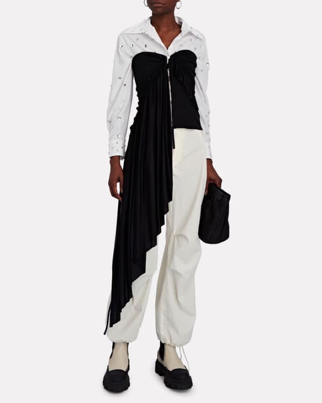 Crystal-Embellished Poplin Shirt - Image 5