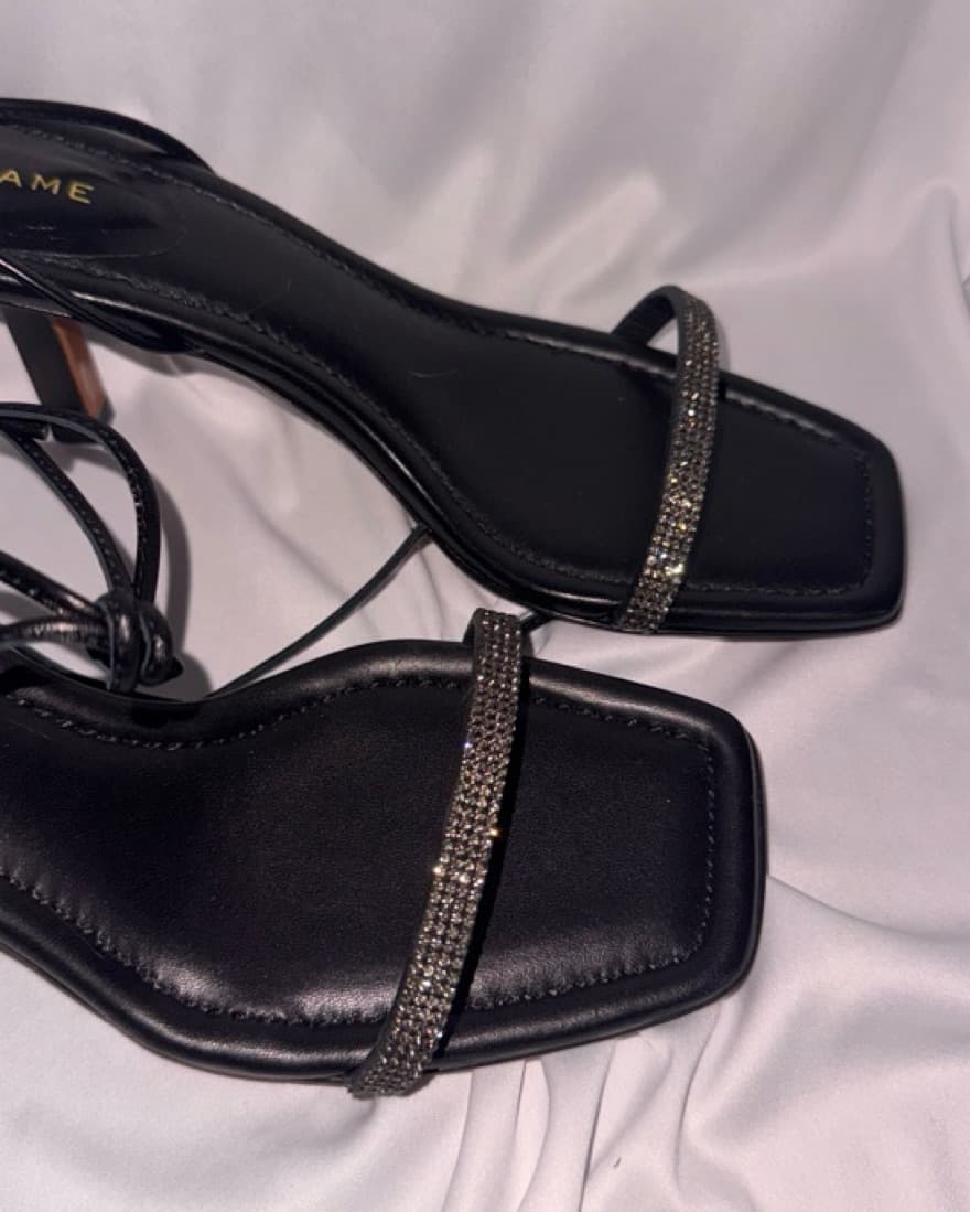 Frame Lace-Up Leather Sandal - Image 3