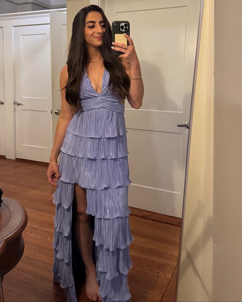 XS lulus Lavender Wedding Guest Dress - Image 2