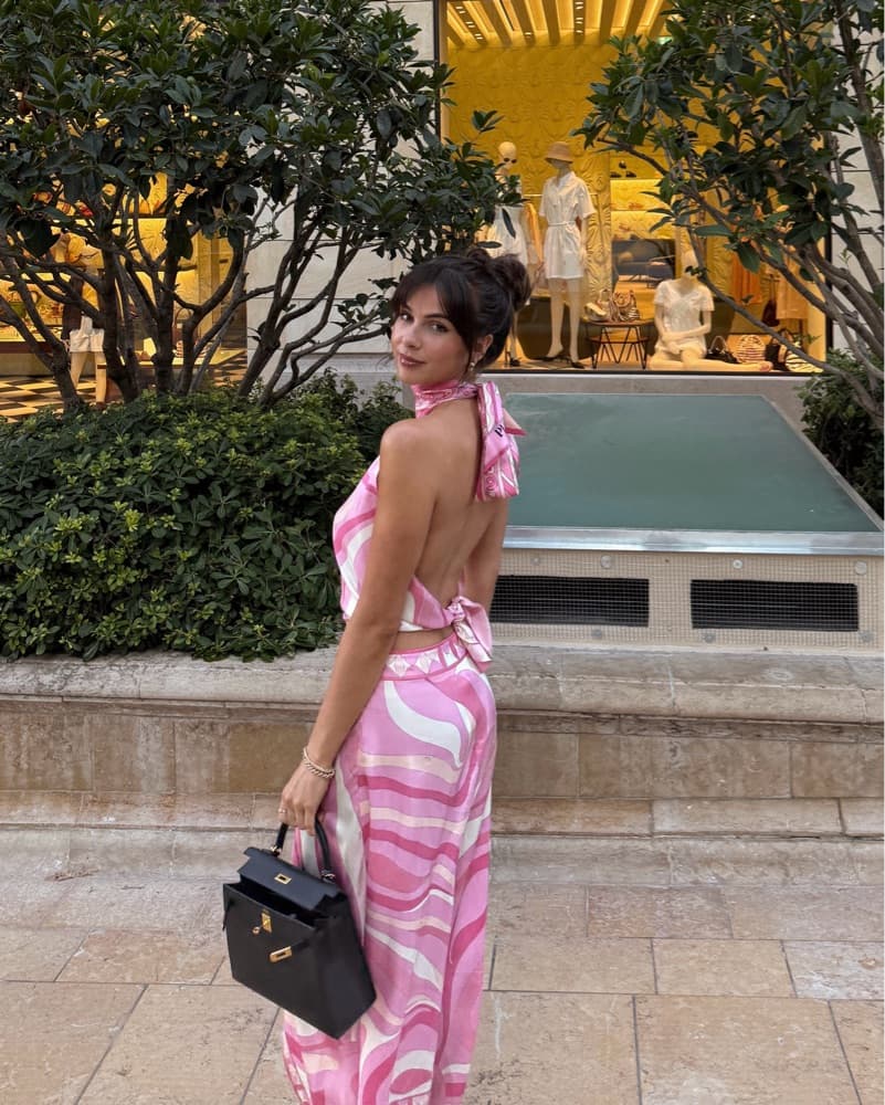 Pucci Iride Silk Pink Set Top & Skirt - Image 2