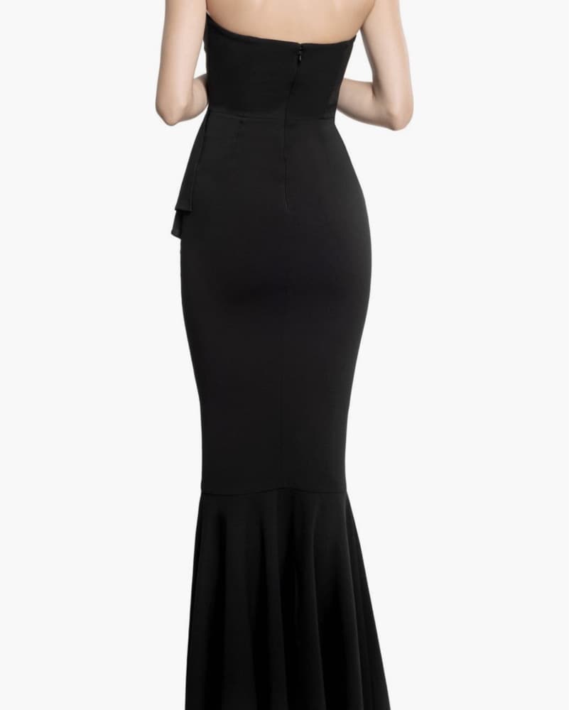 Elegant Black Mermaid Gown - Image 4