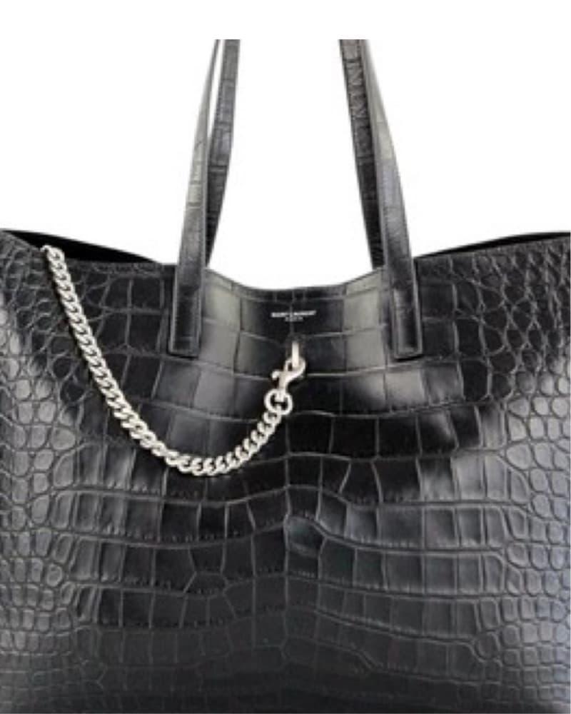 Saint Laurent Black Leather Shoulder Bag - Image 1