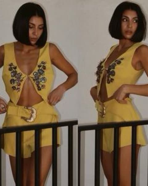 Cult Gaia Citron Floral Western Set - Image 3