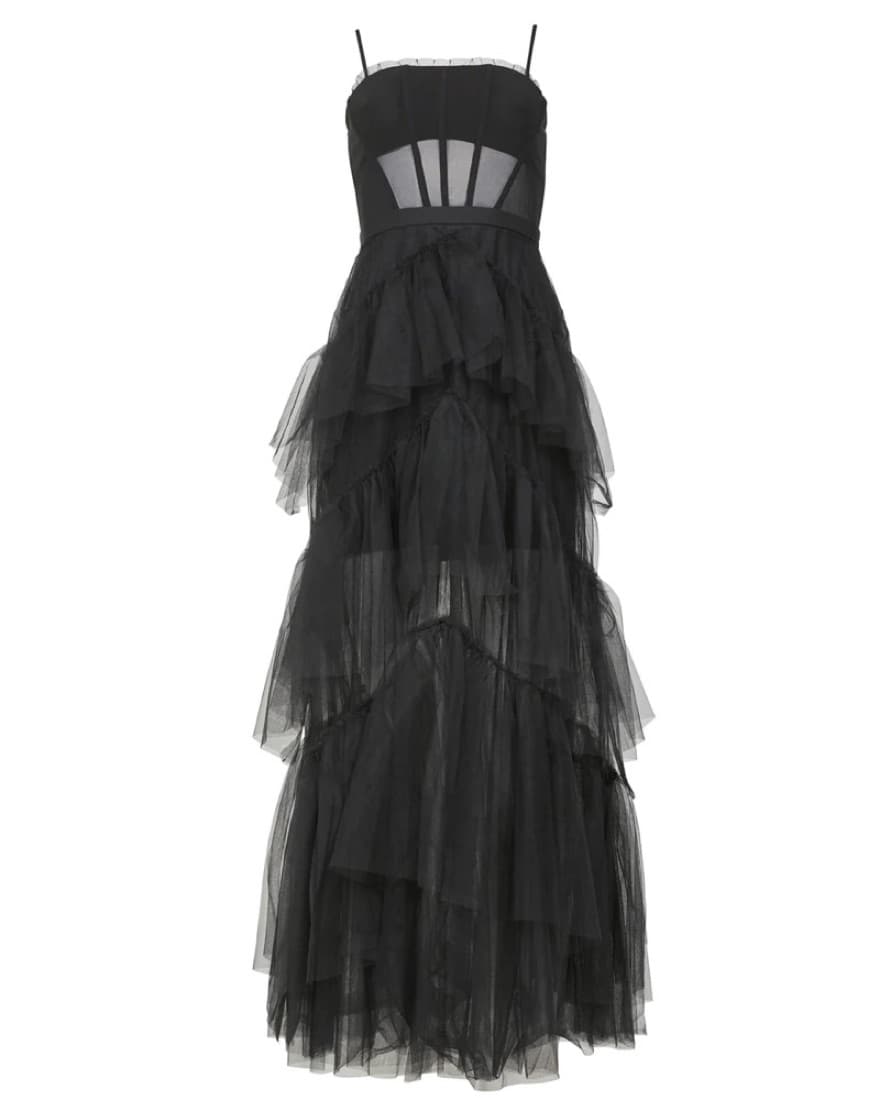 Oly Tiered Ruffle Tulle Evening Gown - Image 2