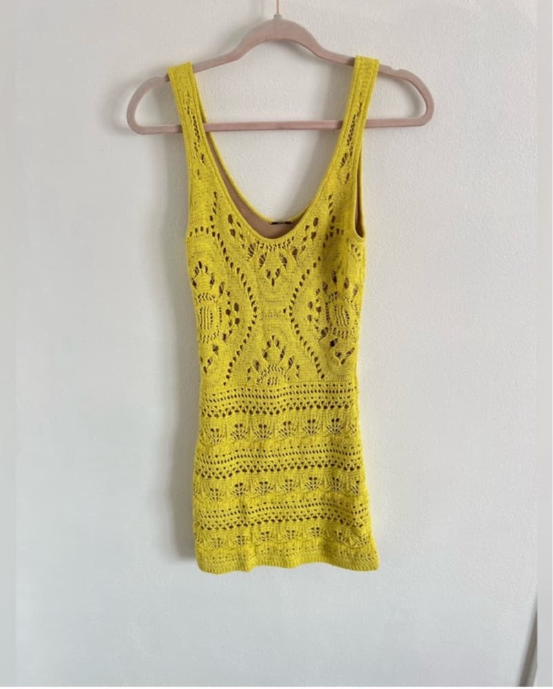 Alexis Vibrant Crocheted Dress  - Image 2