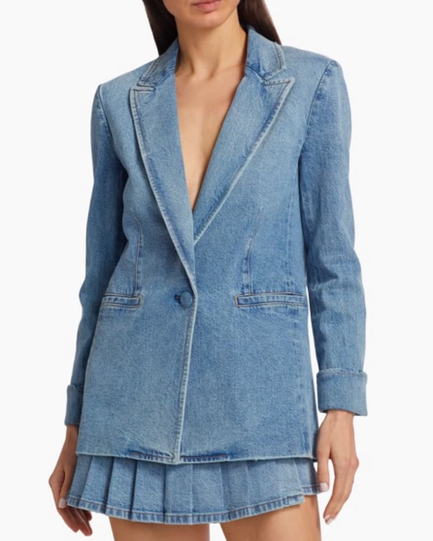 Alice + Olivia Denim Blazer - Image 2