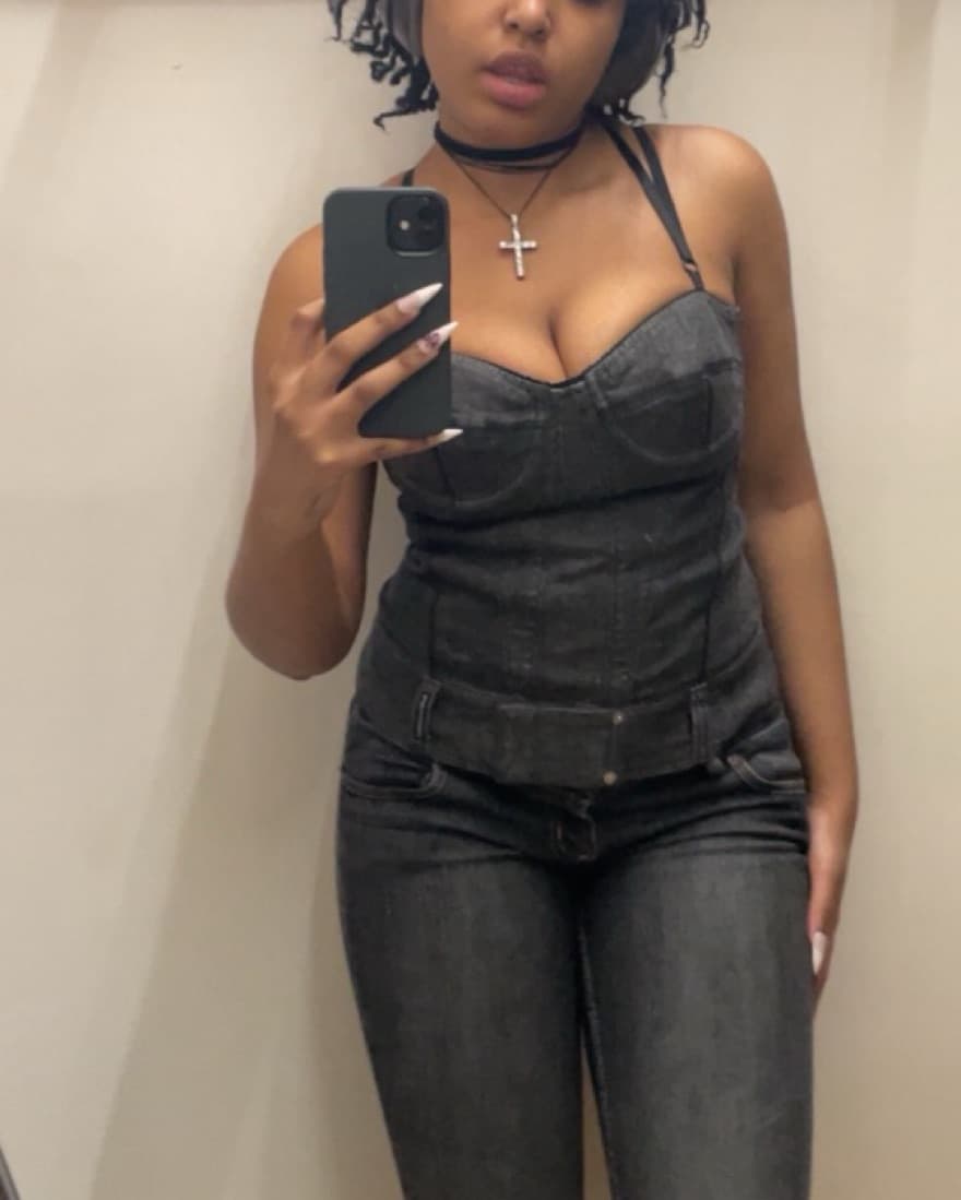 Dolce and Gabbana Denim Corset - Image 1