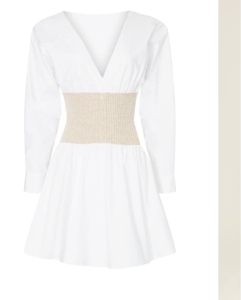 White Mini Dress - Image 3