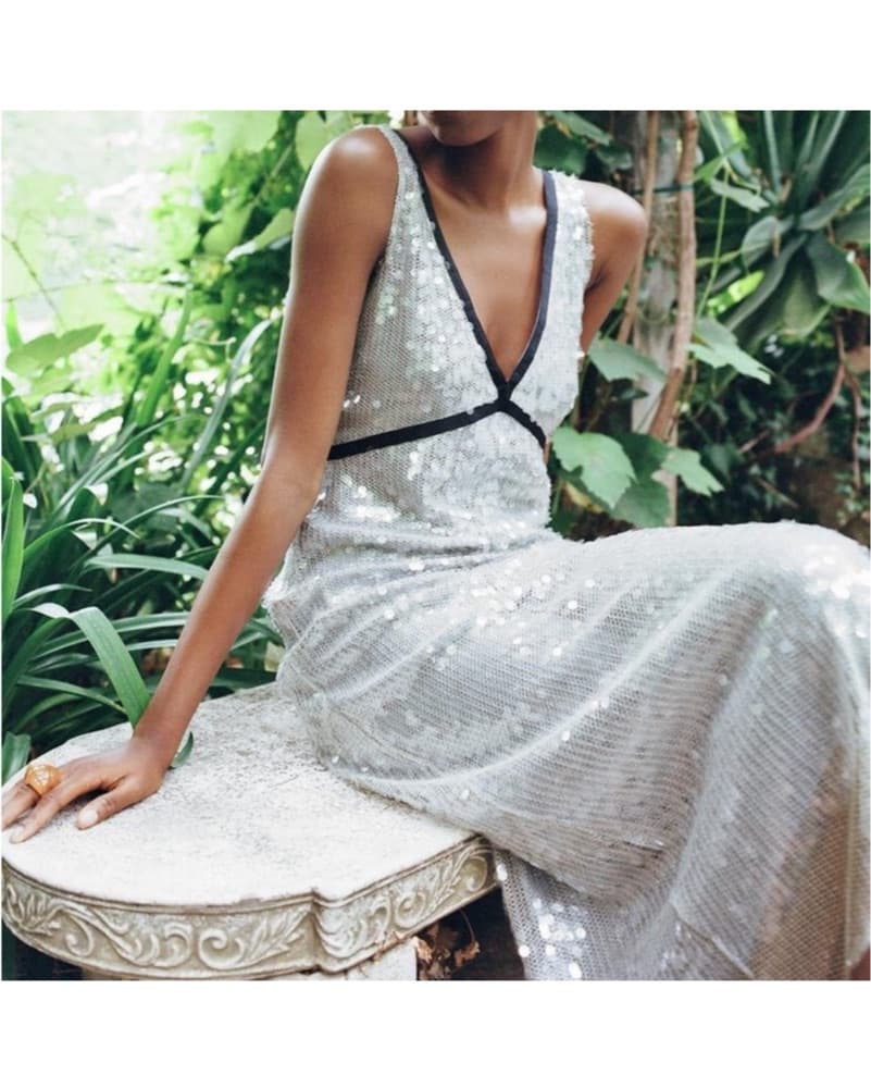 Zara XS Sequin Dress - Image 1
