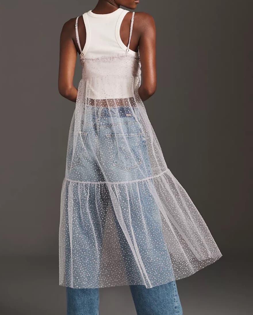 Anthropologie Sheer Dress - Image 2
