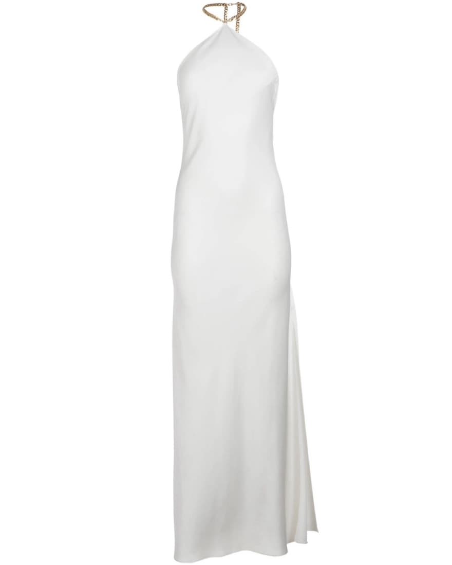Dannijo White Gown With Chain  - Image 1