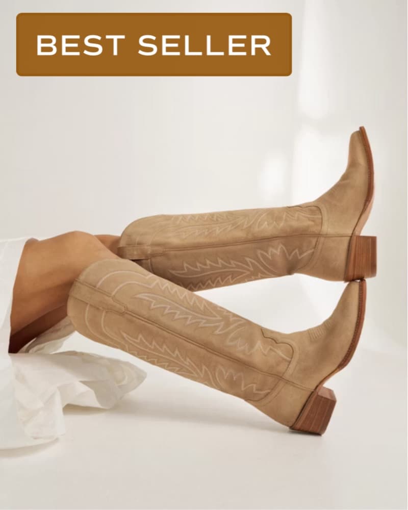 Tecovas “The Abby” (Suede Driftwood) - Image 2