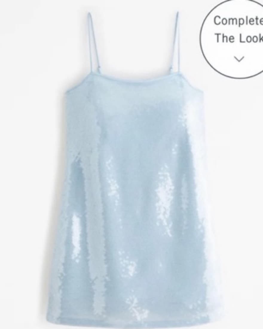 Light Blue Sequin Dress - Image 2