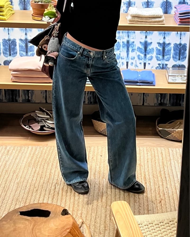 SLVRLAKE Long Blue Denim Jeans - Image 4