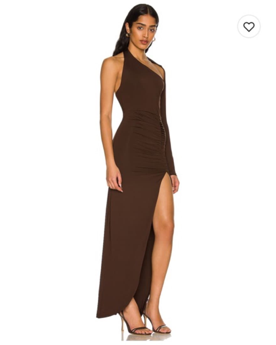 Romona Maxi Dress In Chocolate  - Image 5