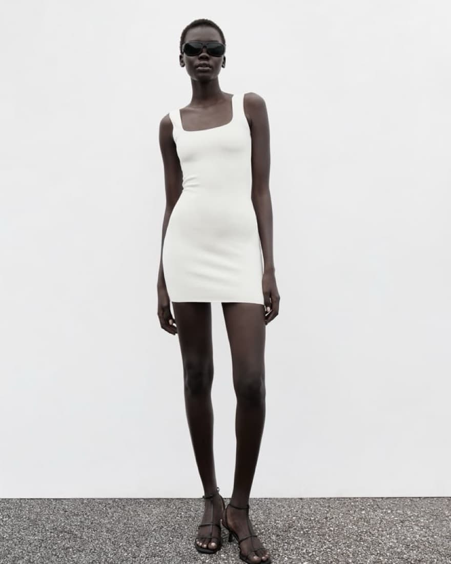 White Mini Dress - Image 2